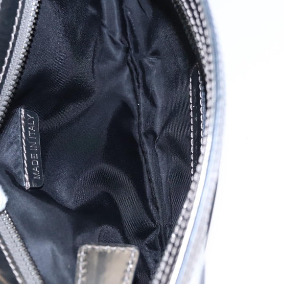 BURBERRY Nova Check Shoulder Bag Nylon Gray Auth EC594