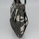 BURBERRY Nova Check Shoulder Bag Nylon Gray Auth EC594-4