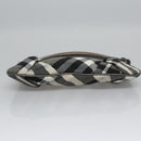 BURBERRY Nova Check Shoulder Bag Nylon Gray Auth EC594-5