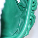 BOTTEGA VENETA Chain Shoulder Bag Leather Green Auth EC599V-10