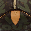 LOUIS VUITTON Monogram graffiti Keepall 50 Boston Bag Khaki M92196 Auth EC602SAV-19