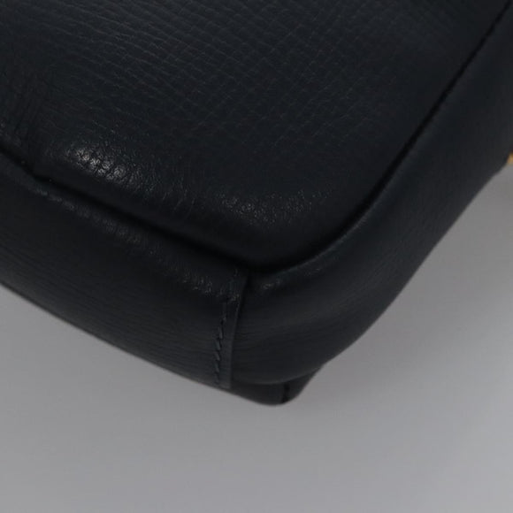 LOUIS VUITTON LV Squared Double Phone Pouch Blue M81060 LV Auth EC603A