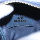 LOUIS VUITTON LV Squared Double Phone Pouch Blue M81060 LV Auth EC603A-10