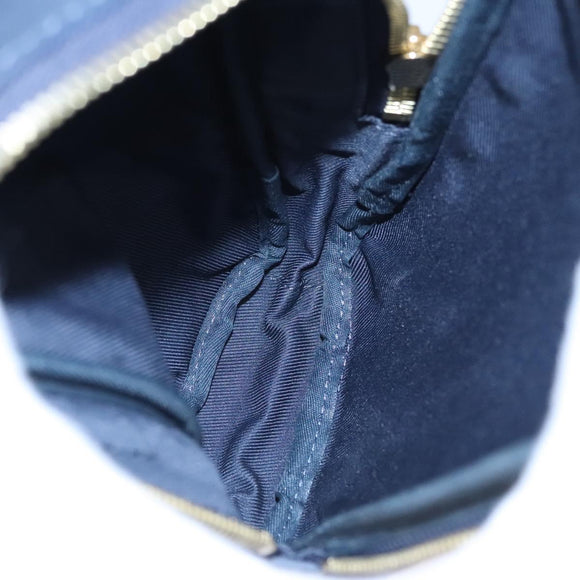 LOUIS VUITTON LV Squared Double Phone Pouch Blue M81060 LV Auth EC603A