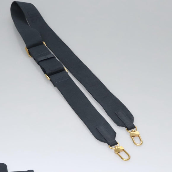 LOUIS VUITTON LV Squared Double Phone Pouch Blue M81060 LV Auth EC603A