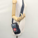 LOUIS VUITTON LV Squared Double Phone Pouch Blue M81060 LV Auth EC603A-23