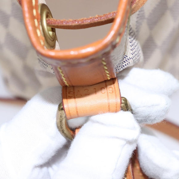 LOUIS VUITTON Damier Azur Noe BB Shoulder Bag N41220 LV Auth EC604