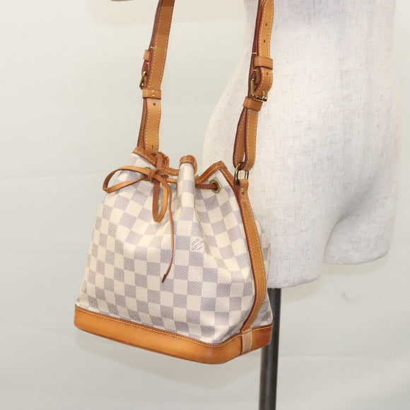 LOUIS VUITTON Damier Azur Noe BB Shoulder Bag N41220 LV Auth EC604