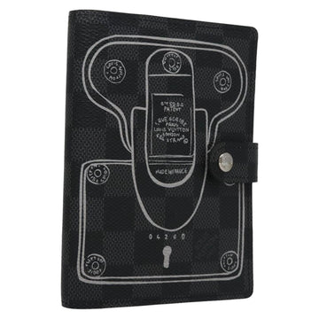 LOUIS VUITTON Damier Graphite Agenda PM Day Planner Cover R20030 LV Auth EC610