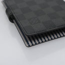 LOUIS VUITTON Damier Graphite Agenda PM Day Planner Cover R20030 LV Auth EC610-16