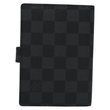 LOUIS VUITTON Damier Graphite Agenda PM Day Planner Cover R20030 LV Auth EC610 - 0