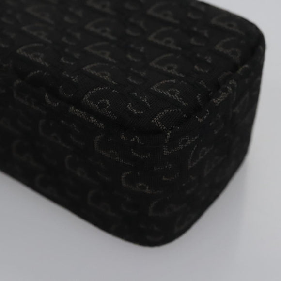 Christian Dior Trotter Canvas Shoulder Pouch Black Auth EC611V