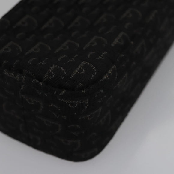 Christian Dior Trotter Canvas Shoulder Pouch Black Auth EC611V