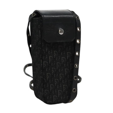 Christian Dior Trotter Canvas Shoulder Pouch Black Auth EC611V