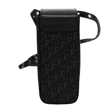 Christian Dior Trotter Canvas Shoulder Pouch Black Auth EC611V - 0