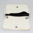 CHANEL Chain Shoulder Bag pile White CC Auth EC613-16