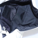 CHANEL Chain Shoulder Bag pile White CC Auth EC613-20