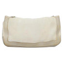 CHANEL Chain Shoulder Bag pile White CC Auth EC613-3