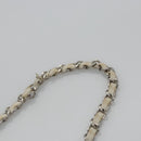 CHANEL Chain Shoulder Bag pile White CC Auth EC613-8