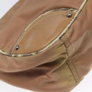 PRADA Shoulder Bag Nylon Beige Auth EC614-13