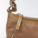 PRADA Shoulder Bag Nylon Beige Auth EC614-15