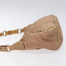PRADA Shoulder Bag Nylon Beige Auth EC614-5