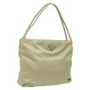PRADA Tote Bag Nylon Beige Auth EC618-1