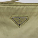 PRADA Tote Bag Nylon Beige Auth EC618-17