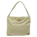 PRADA Tote Bag Nylon Beige Auth EC618-13