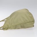 PRADA Tote Bag Nylon Beige Auth EC618-4