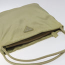PRADA Tote Bag Nylon Beige Auth EC618-6