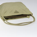 PRADA Tote Bag Nylon Beige Auth EC618-7