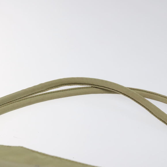 PRADA Tote Bag Nylon Beige Auth EC618