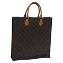 LOUIS VUITTON Monogram Sac Plat Hand Bag M51140 LV Auth EC628-1