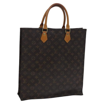 LOUIS VUITTON Monogram Sac Plat Hand Bag M51140 LV Auth EC628