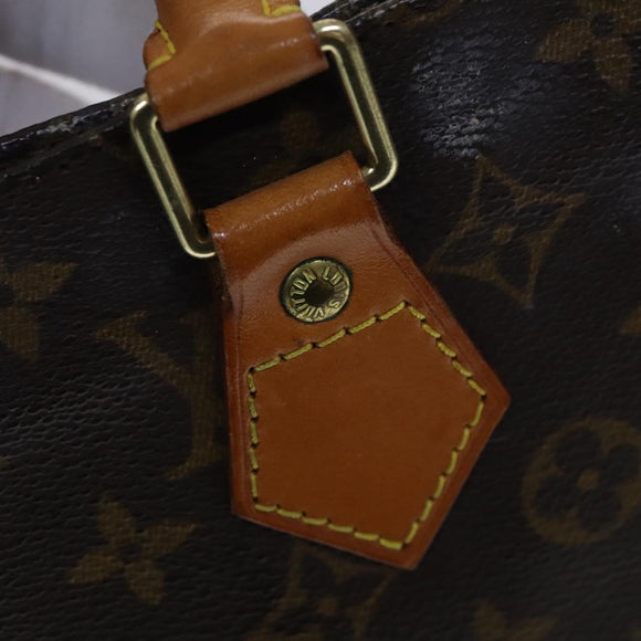 LOUIS VUITTON Monogram Sac Plat Hand Bag M51140 LV Auth EC628