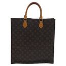 LOUIS VUITTON Monogram Sac Plat Hand Bag M51140 LV Auth EC628-13