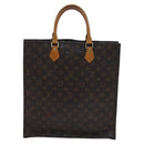 LOUIS VUITTON Monogram Sac Plat Hand Bag M51140 LV Auth EC628-2