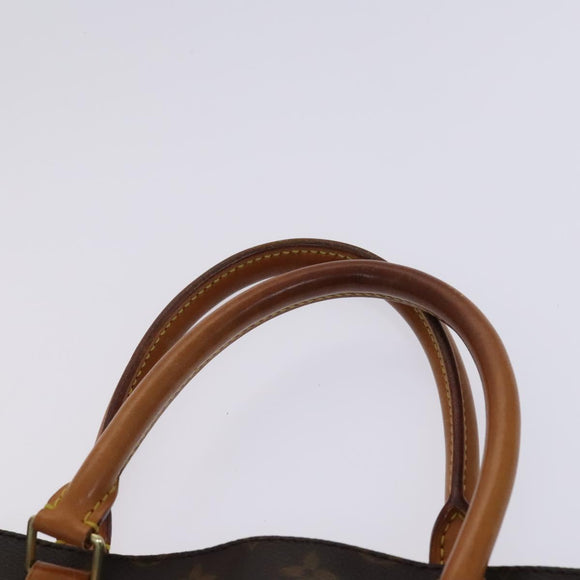 LOUIS VUITTON Monogram Sac Plat Hand Bag M51140 LV Auth EC628