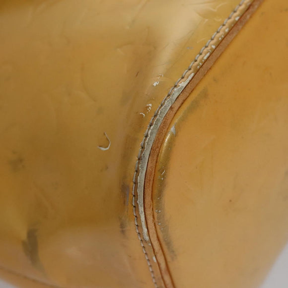 LOUIS VUITTON Monogram Vernis Houston Hand Bag Gris M91053 LV Auth EC632