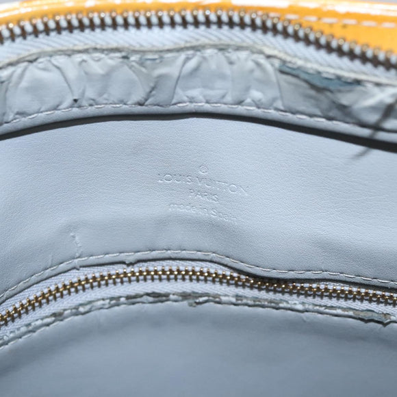 LOUIS VUITTON Monogram Vernis Houston Hand Bag Gris M91053 LV Auth EC632