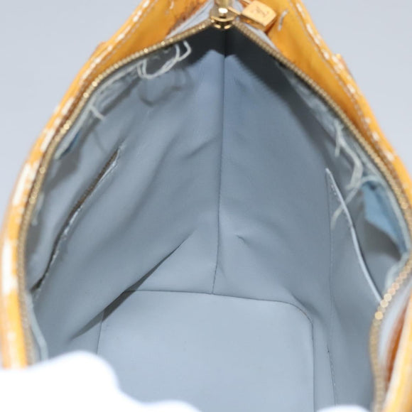 LOUIS VUITTON Monogram Vernis Houston Hand Bag Gris M91053 LV Auth EC632