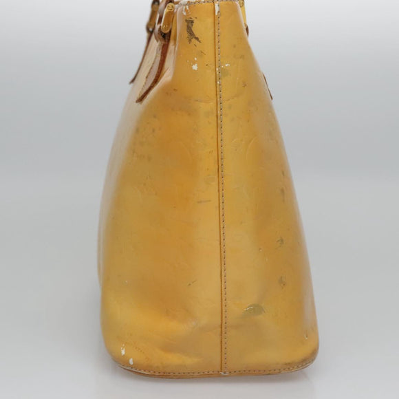 LOUIS VUITTON Monogram Vernis Houston Hand Bag Gris M91053 LV Auth EC632