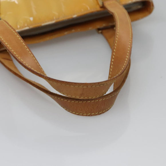 LOUIS VUITTON Monogram Vernis Houston Hand Bag Gris M91053 LV Auth EC632