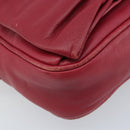 PRADA Shoulder Bag Leather Pink Auth EC644-11