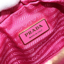 PRADA Shoulder Bag Leather Pink Auth EC644-18