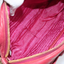 PRADA Shoulder Bag Leather Pink Auth EC644-19