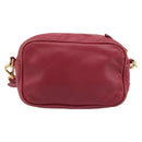 PRADA Shoulder Bag Leather Pink Auth EC644-3
