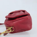 PRADA Shoulder Bag Leather Pink Auth EC644-5