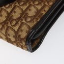 Christian Dior Trotter Canvas Hand Bag Brown Auth EC646-9